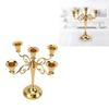 5 Arm Five Arm Iron Candlestick Holder Iron Retro Iron Tabletop Candelabra  Dining Table Layout