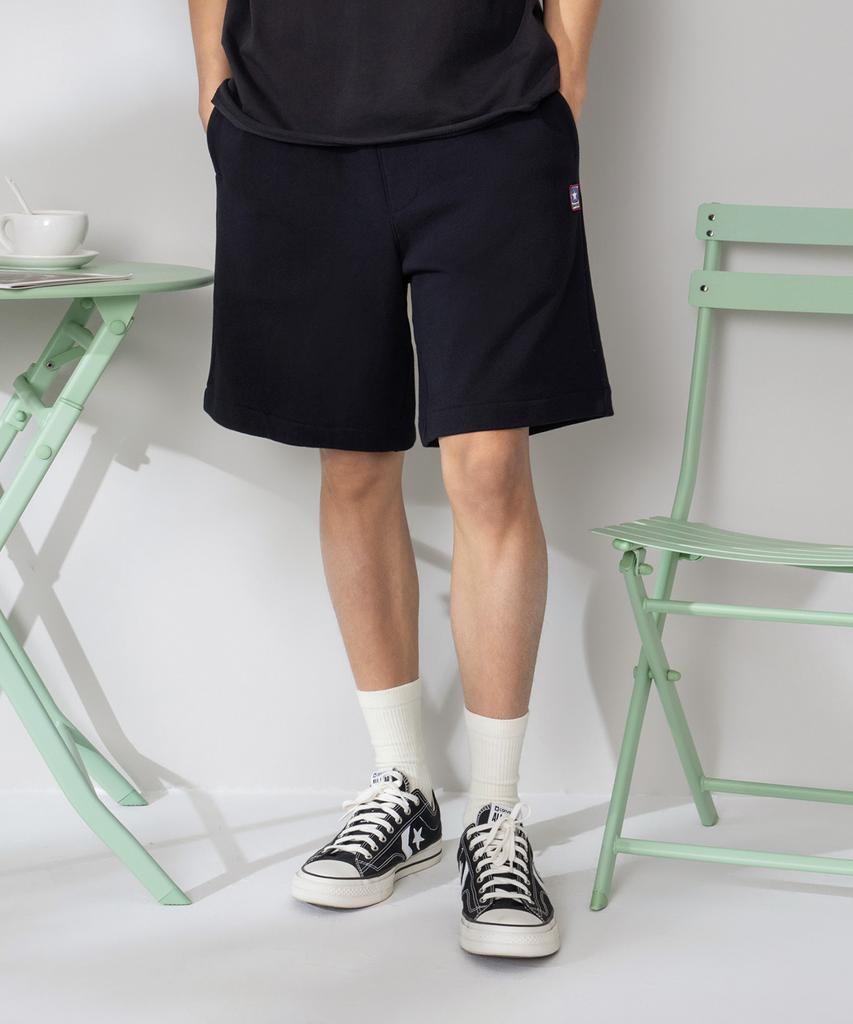 Keonbeoseu Box Logo French Terry Shorts Black Mcj788-023