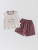 Baby Boy Sleeveless Cotton Vest & Shorts Set - Summer 2-Piece Outfit