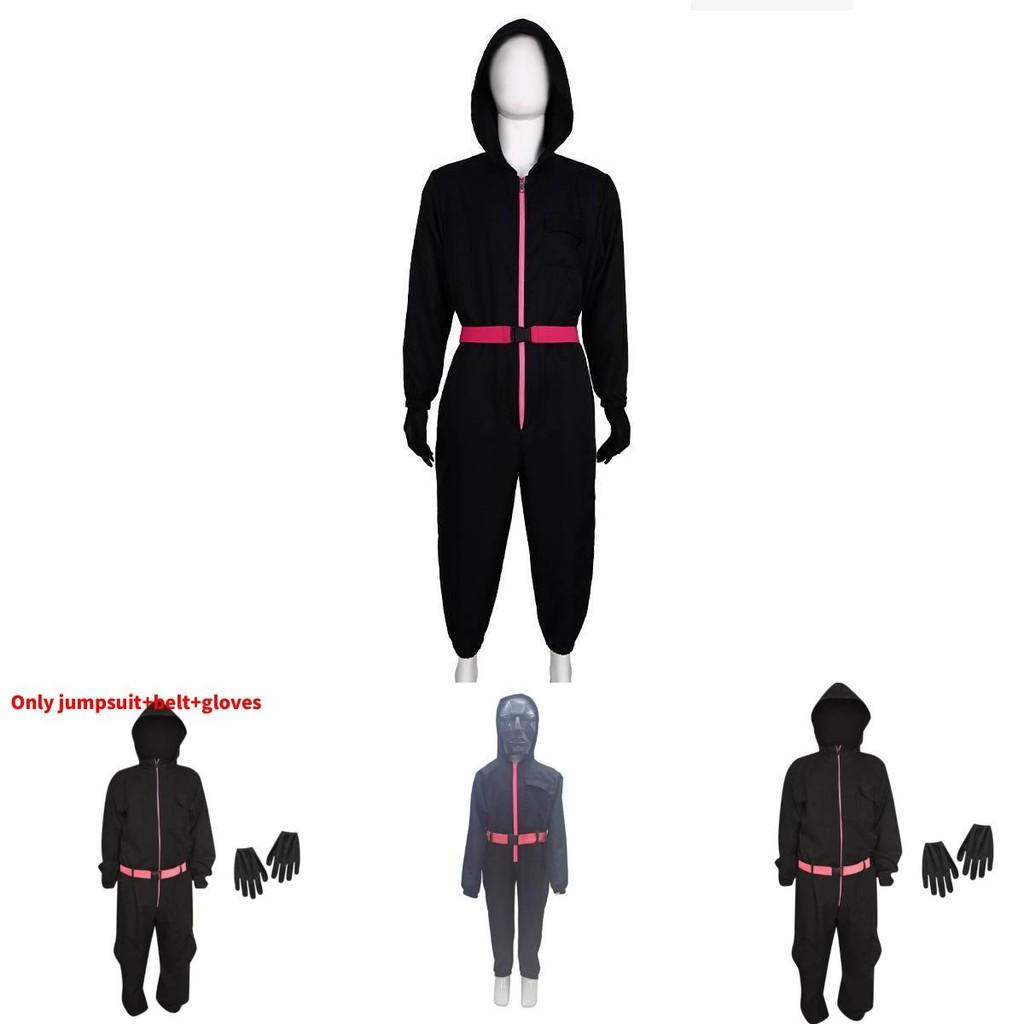 Παιδική Αποκριάτικη Στολή Δημοφιλούς Ταινίας Squid Game Με Ύφασμα Μείγματος Βαμβακιού Κοστούμι Cosplay