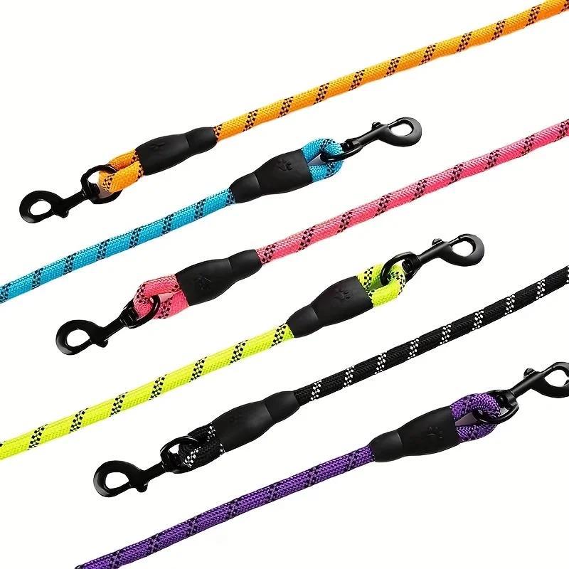 120/150/200/300CM Reflektierende Hundeleine Weicher Griff Hundeleine Verstärkte Leine für Kleine Mittelgroße Große Hunde Zubehör für Große Hunde