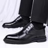 Fashion Brand Men'S Pointed Breathable Banquet Oxford Shoes Summer New Comfortable Lace Up Men'S Business Formal Leather Shoes