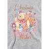 Winnie the Pooh Childrens/Kids Christmas Wishes Heather Hoodie