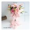 Artificial Silk Flower Bridal Arm Bouquet Lightweight Wedding