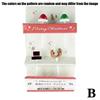 Christmas Fruit Forks Set Plastic Xmas Cupcake Toppers Elk Snowman Santa Claus Cookie Toothpick Xmas Party Cake Decorations