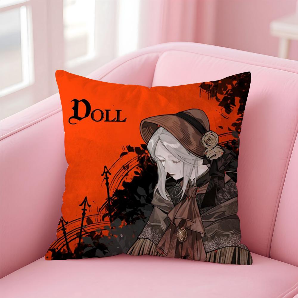 Classic B-BloodborneS Cushion Cover Home & Car Multi-Scene Pillow Cover - Reversible, Soft & Durable for Daily Use