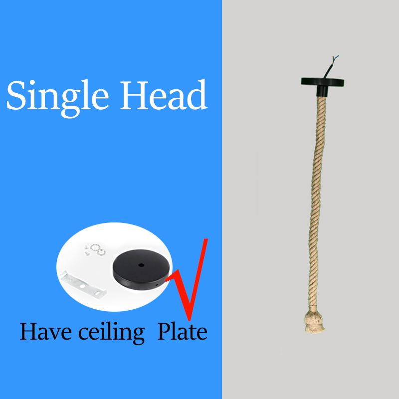 

Ретро винтажный подвесной светильник из пеньковой веревки, американские промышленные подвесные светильники, креативные потолочные светильники в стиле лофт в стиле кантри E27 Edison Length 0.5m