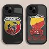 Italy Famous Car A-ABARTH Logo Phone Case Hard Leather For IPhone 14 13 16 Mini 15 14 11 12 Pro Max Plus Fundas