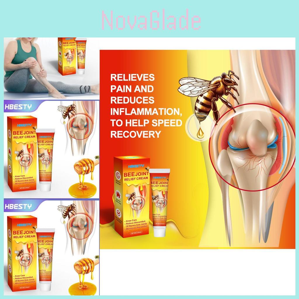 Hbesty 30g Bee Venom Knee Gel For Joint Care With Herbal Scent And High Concentration