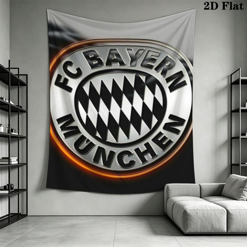 FC Bayern Munich Wall Tapestry Aesthetic Wall Hanging Printed Fabric Blanket Decorative Tapestries for Bedroom Living Room Home Decor