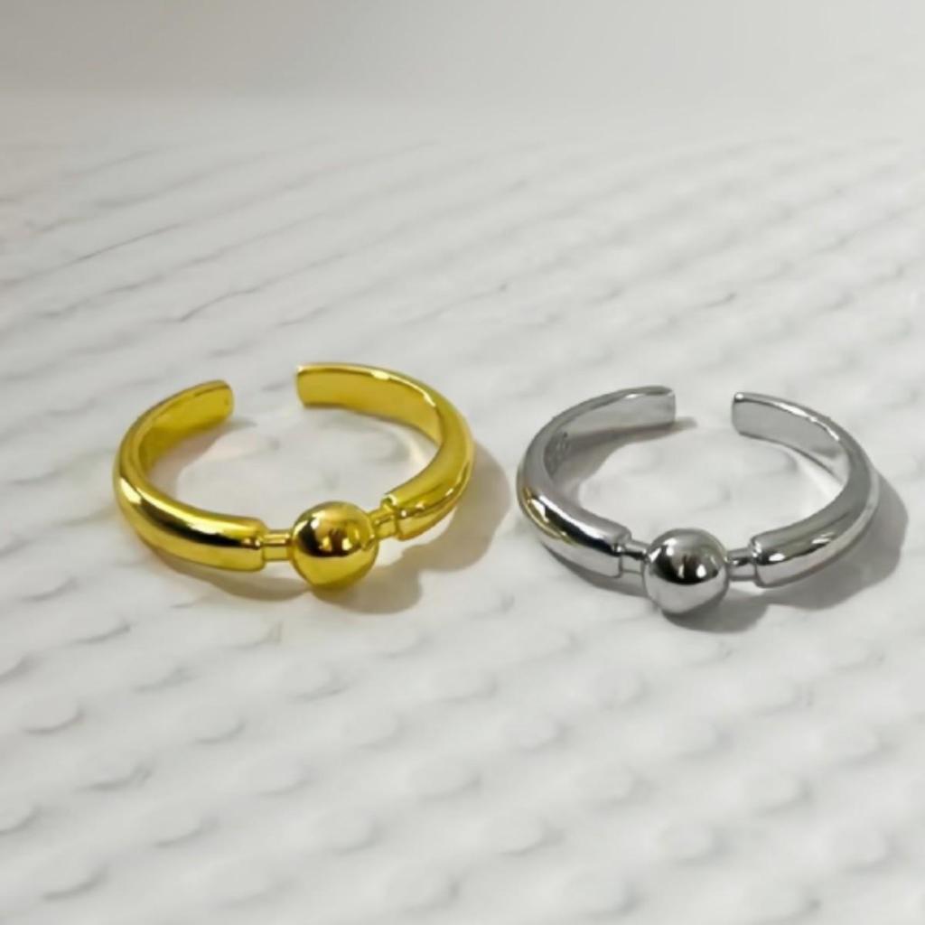 Korean Style Simple Fashion Open Bead Ring for Women