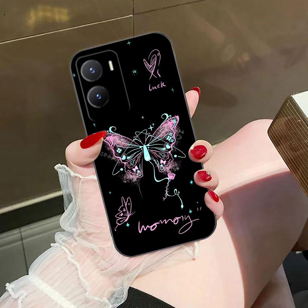 Beautiful Stylish Butterfly Phone Case For VIVO V60 V50 V40 LITE S1 V17 V20 SE V21 V23 V23E V25 V25E V27 V27E V29 V29E V30 Case