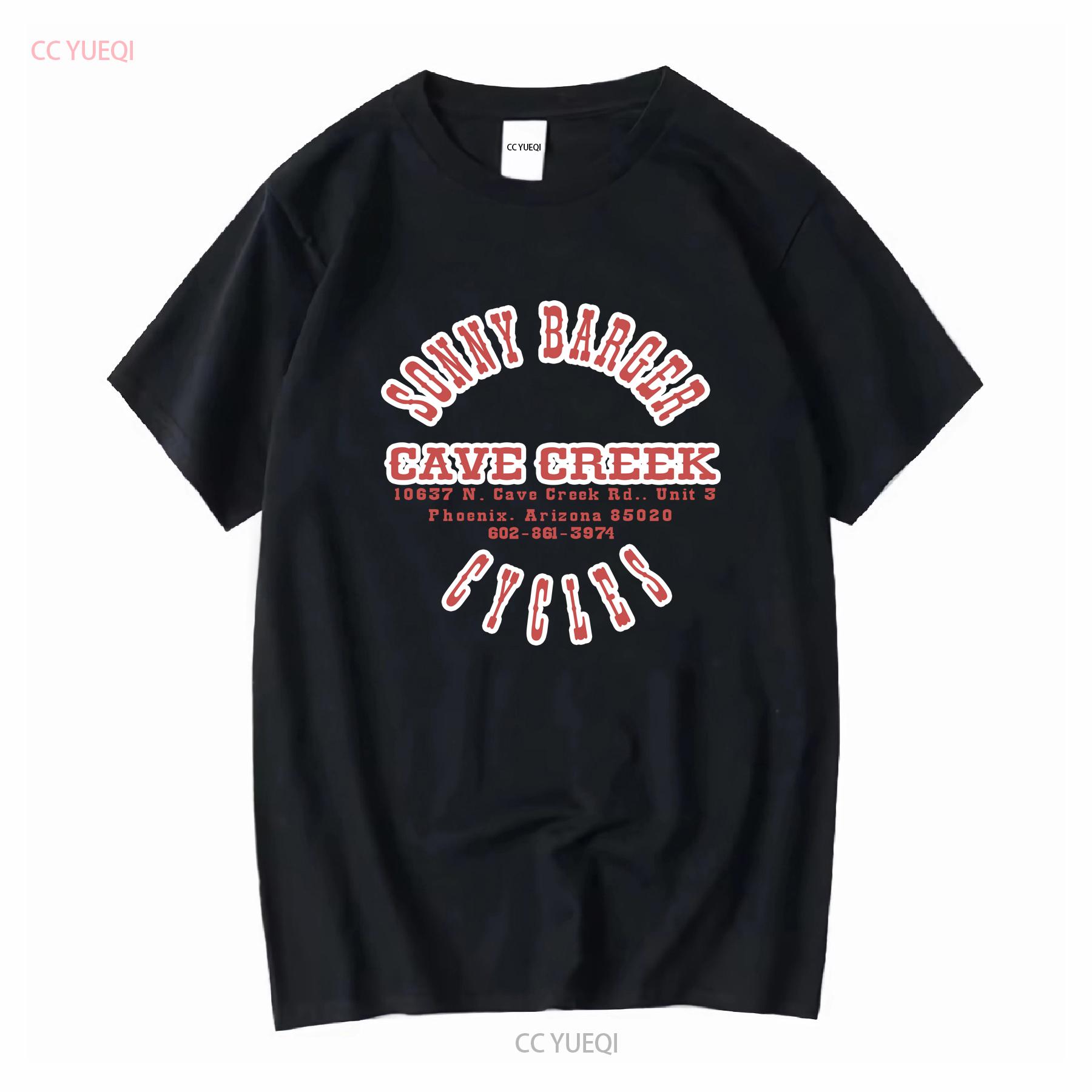 

Sonny Barger Cycles Cav3 Creek T Shirt Black Cotton Funny Vintage For Men long or short sleeves vintage Washed designer clothes 4XL