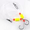 3pack Saltwater Ready Fishing Leader High Strength Anti Corrosions Nylons with Multiple Hook Size