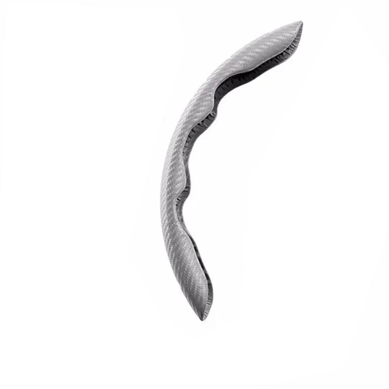 Nova camurça de fibra de carbono peças de automóvel segurança anti-deslizamento capa de volante universal protetor de volante do carro para acessório do carro