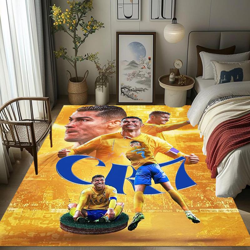 Dynamic Soccer Action carpet printing Doormat Bathroom mat Office chair cushion Art