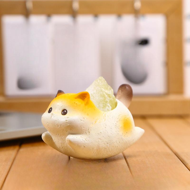 Kristallornamente für Zuhause Wohnzimmer Tischdekoration Harzhandwerk Cartoon und Niedliche Harzornamente