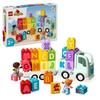 LEGO® 10421 DUPLO Město Náklaďák s abecedou, Vzdělávací hračka s abecedou pro děti od 2 let