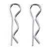 20Pcs M1.6x28mm Clip Pins Silver Tone Spring Cotter Heavy Duty Hardware Pins