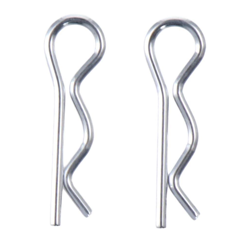 20Pcs M1.6x28mm Clip Pins Silver Tone Spring Cotter Heavy Duty Hardware Pins