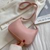Newest Women'S Fashion Handbags Retro Solid Color Pu Leather Shoulder Underarm Bag Casual Women Hobos Handbags