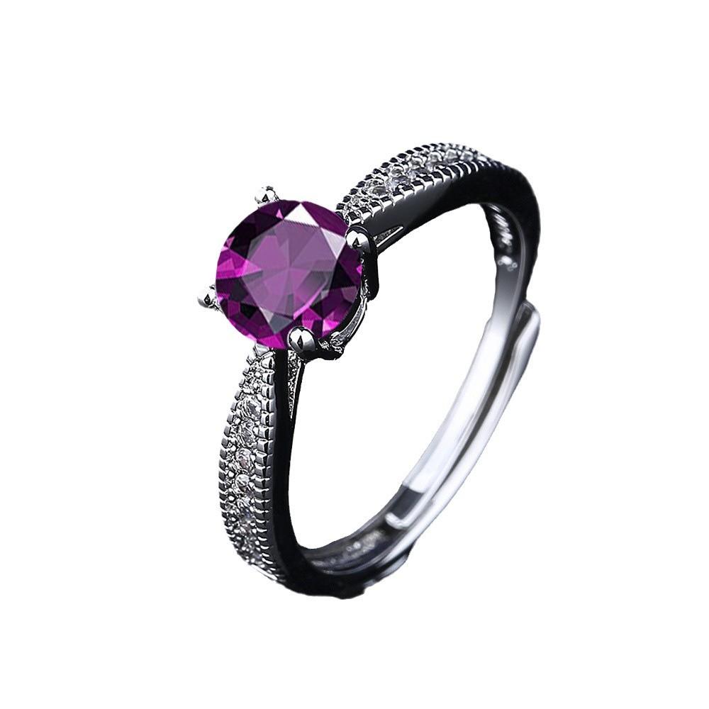 2026 Exquisite Ring Classic Four-claw One-carat Moissanite Light Luxury Proposal Ring