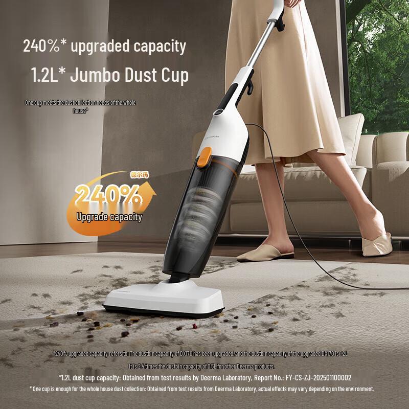 Deerma DX170 Corded 2-in-1 Upright Handheld Vacuum