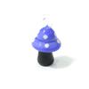 2Pcs Mini Cute Mushroom Charms Glass Pendant Diy Jewelry Making Craft Supplies Perfect Festival Party Gifts for Handmade Lovers