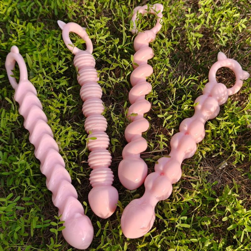 Beads Soft Anal Plug Anus Toys Big Balls Silicone G-Spot Stimulating Butt Plugs Adult Sex Couple Sexy