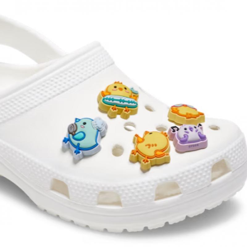 Crocs Happy Chick Zibbitz Set Of 5 10015528