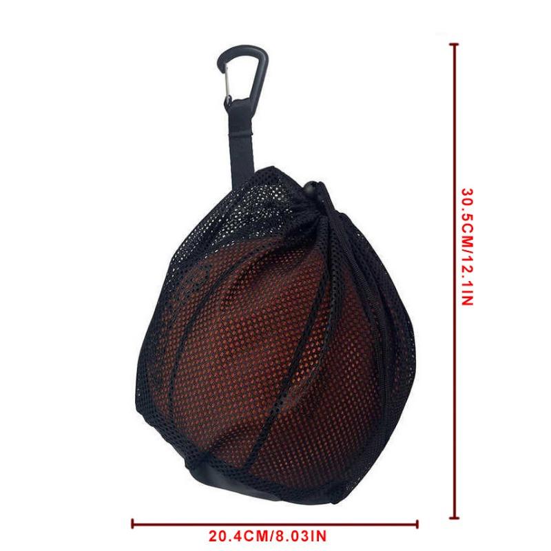 Basketball Net Bag Basketball Football Bag Volleyball Bag Drawstring Mesh Bag Special for Training Can Hold Balls
