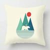 Nordic Home Decor Throw Pillowcase Sofa Cushion Cover Modern 45X45Cm 45*45 50X50 60X60Cm 40X40 Living Room Child Kawaii Cartoon