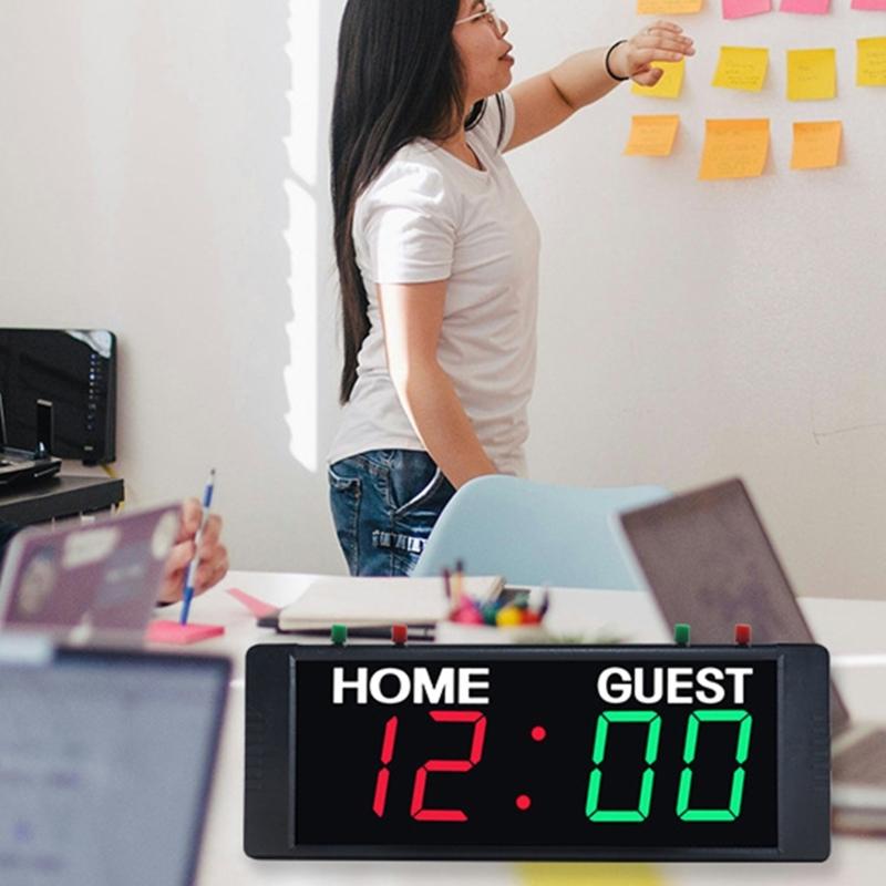 LED Digital Scorekeeper Score Counter Scorekeeper With 4 Modes And Rechargeable Battery For Indoor Outdoor Sports Use