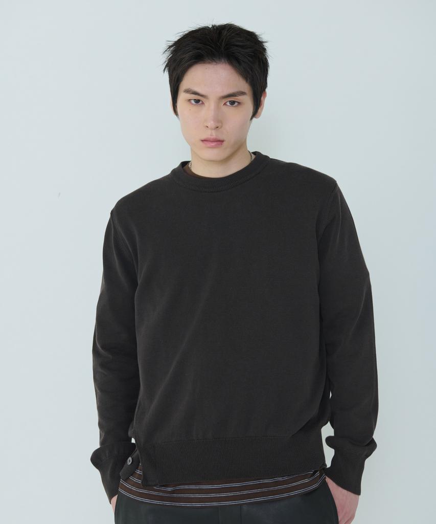 Deossingindeeodeeo Composed Slit Knit Brown
