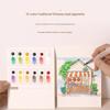Beginner Friendly Watercolor Coloring Book Features Sketched Designs Blank Pages and Palette Perfect for Creativity