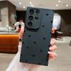 Black Love Heart  Silicone Phone Case For Samsung Galaxy S24 Ultra S25 S23 S21 FE S22 Plus  A15 A55 A54  Case