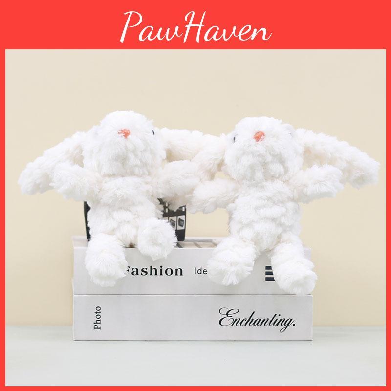 Chain Bunny Key Cartoon Plush Toy Long Eared Children Backpack Pendant Doll