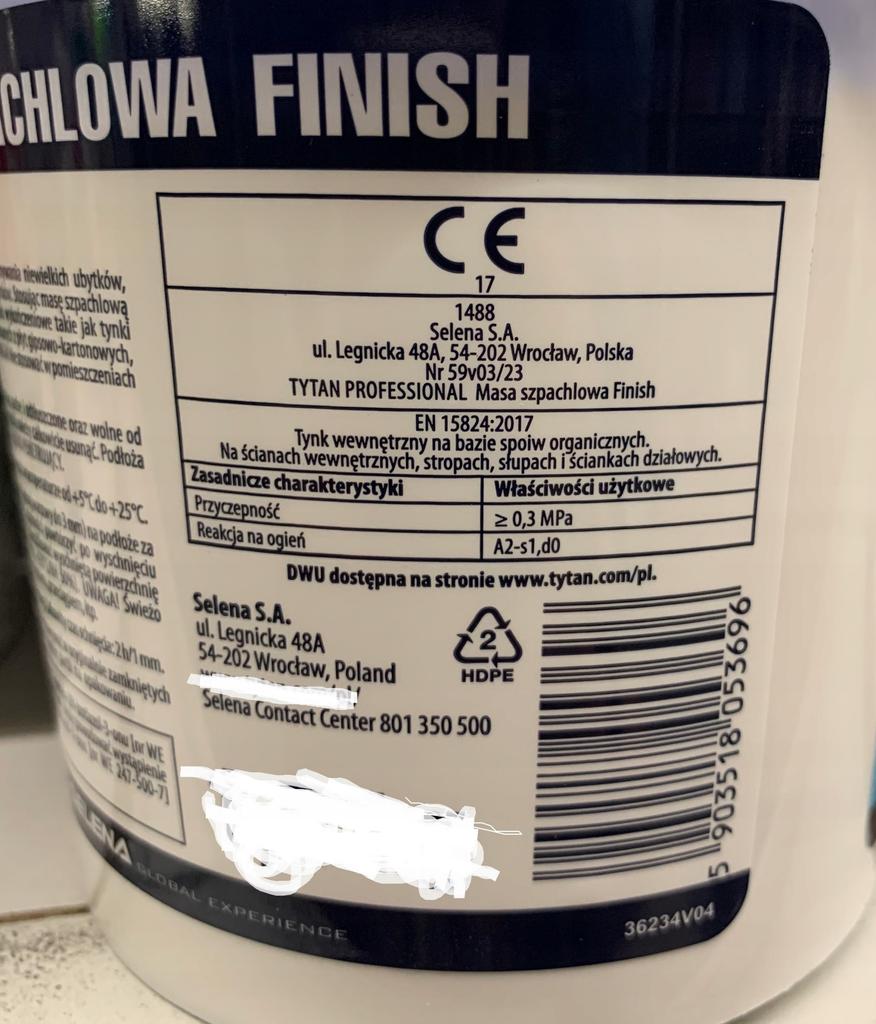 Finish Acrylic Putty 1.5 Kg