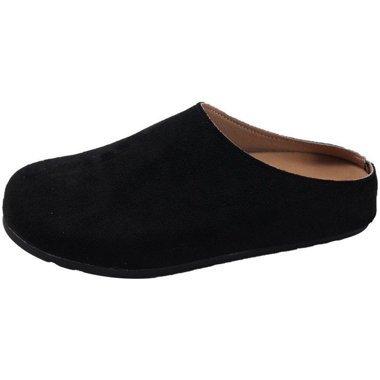 Lazy Shoes French Retro Outer Wear Boken Shoes Slippers One Pedal Versatile Casual Half Drag Early Spring New Bag Head Drag