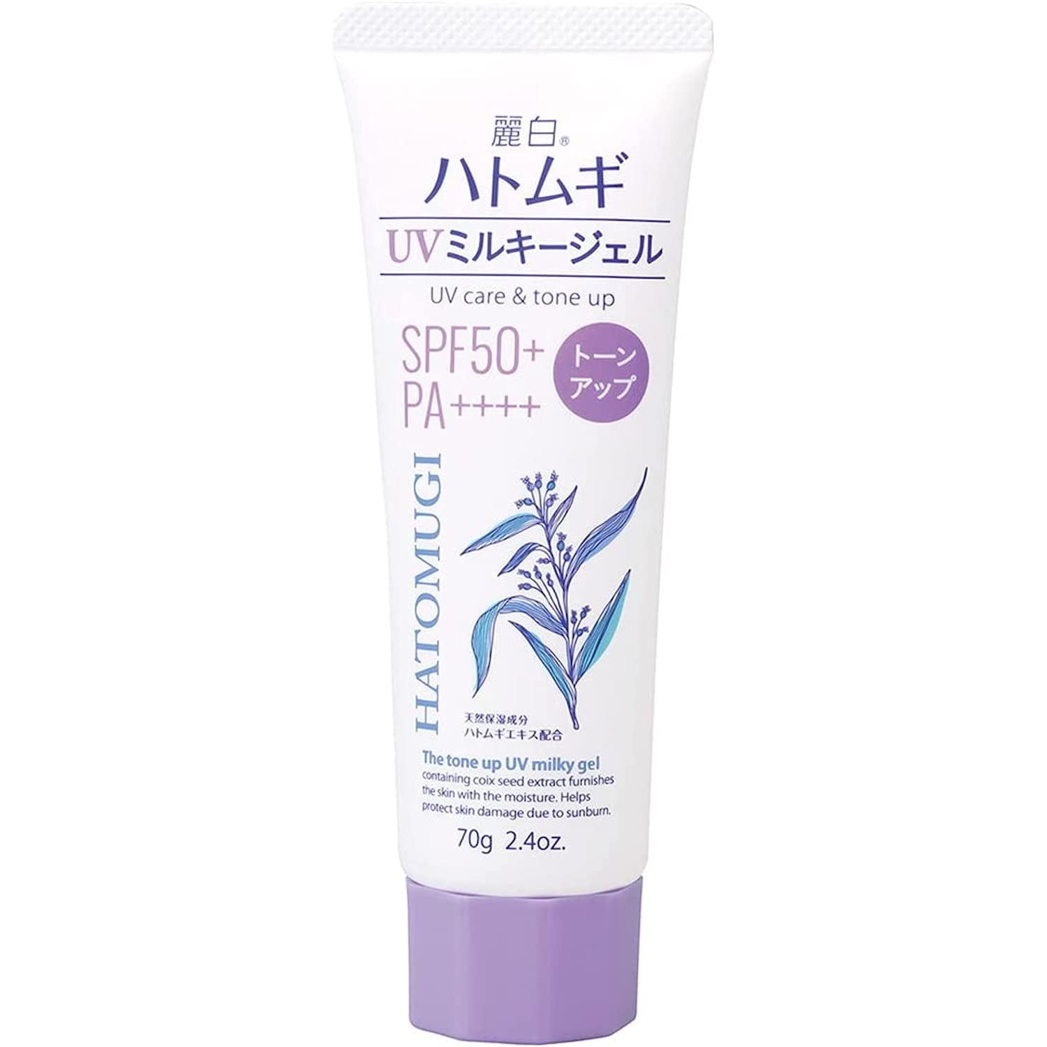 

Reihaku Hatomugi Tone UP UV Tube 70 г гель SPF50+ белый