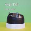 Elevated Stainless Steel & Ceramic Pet Bowls - Anti-Tip Design for Cats & Dogs, Protects Cervical Vertebrae, Double Bowl Set