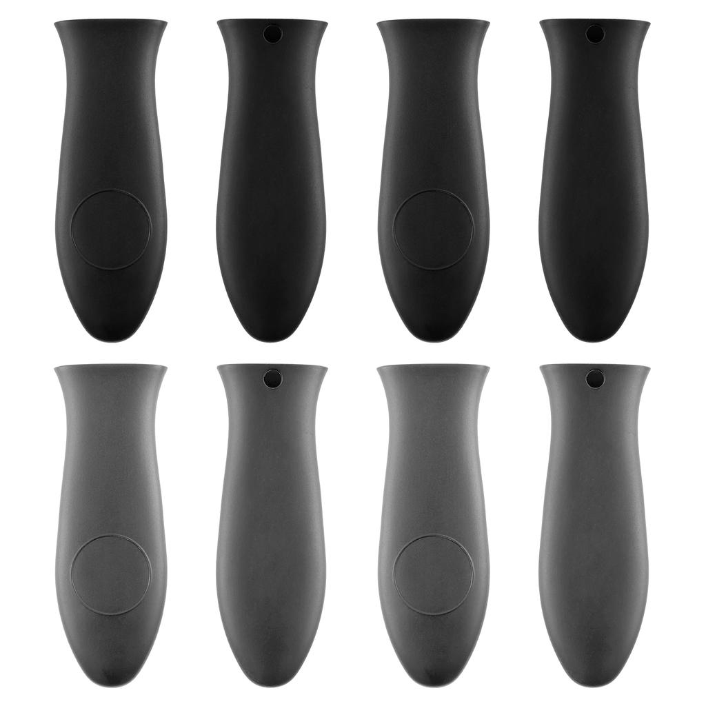 8Pcs Silicone Hot Handle Holder Heat Resistant Pot Handle Covers Flexible Pot Handle Sleeve Dishwasher Safe Silicone Pan Handle