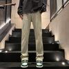 JYL Mens Jeans Spring New Korean Trendy Loose Straight Casual Denim