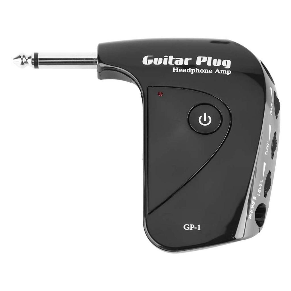 Guitar plug headphone amp amplifier with classic British distortion effect, plug and play, portable and lightweight for practice