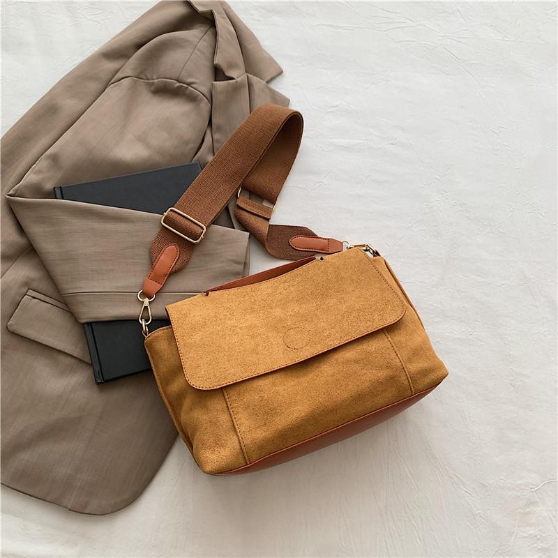 2024 New Stylish Vintage Corduroy Tote Bag Large Capacity Crossbody Bag For Women