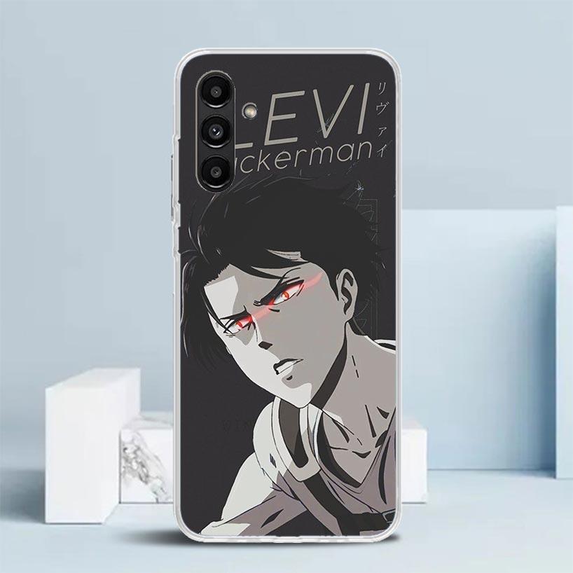 Attack Titan Levi Phone Case For Samsung Galaxy A17 A37 A57 A16 A15 A14 A13 A56 A55 A54 A53 A36 A35 A34 A33 A26 A25 A24 A23 Gala