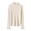 Autumn Winter Cashmere Knit Base Layer - Women's Soft & Comfortable Solid Color Fashion Top