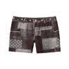 Women Shorts Elastic Tight Fit Imitation Denim Bottom Shorts Seamless Perfect Body Curve Shorts Daily Wear