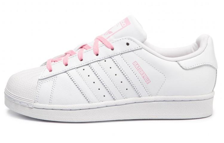

Adidas Originals Comfortable Low top Skateboard Shoes White Pink Teenagers CG6617 40