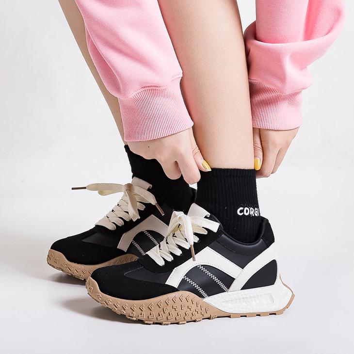 Women's Thick-Soled German Training Shoes - New Autumn Versatile Casual Sneakers for Petite Height Boost (Forrest Gump Inspired) F8867